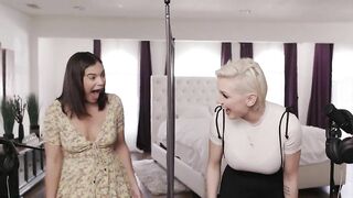 Beautiful Women Kenzie Taylor & Violet Starr Are Satiated By Each Other's Clits