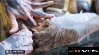 Fetish Lesbians Anuskatzz & Nux Vomica Latex Anal & Strapon Fuck - LatexPlaytime