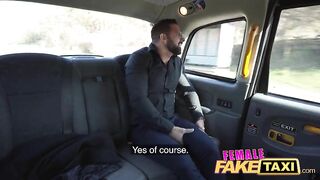 Female Fake Taxi She lets her passenger play with her massive tits