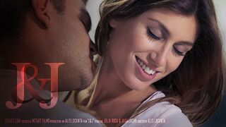 Watch this sexy brunette suck and fuck her lover passionately