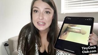 SPH solo babe humiliates small dicks