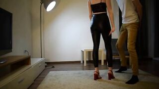 Angela loves torturing his balls - Ballbusting session