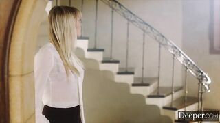 Deeper. BBC-Hungry babe fucked in threesome