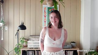 Ersties - Super Cute Babe Gets Kinky with Underwear Before Playing With a Dildo