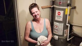 A Lonely MILF seduces a young man who rents her basement apartment. "The landlady" Part 1