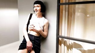 Ersties - Sexy Delfine Does Naughty Things Inside the Store