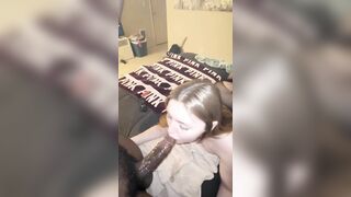 Teen Beauty Sloppy BBC Blowjob