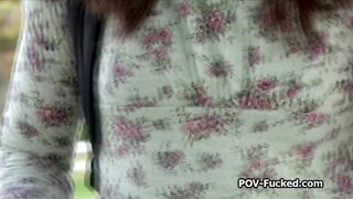 Public park quickie with random horny hottie