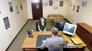 Mrs Harper meets principals big dick for the first time