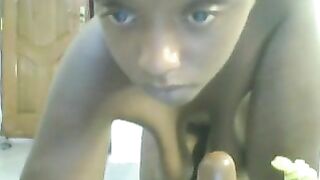 African Big Booty Dildo Asshole