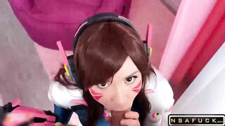 First Painful Anal DVa from Overwatch