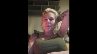 Smoking a joint while teasing with my massive NIPPLES....