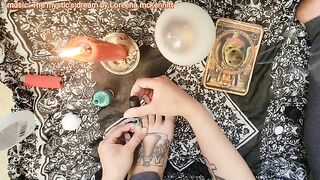 Tar-toe reading. If you see this- you were meant to see this message. witch foot goddess worship