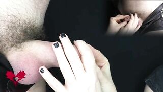 Panty games: Vibrator, peehole, foreskin, tickling, slapping, stroking and glans squeezing.