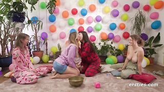 Ersties - Sexy Game Ends In Lesbian Orgy