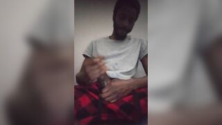 Happy New Year's • Big Black Dick Squat & 2 Hand Stroking Cumshot