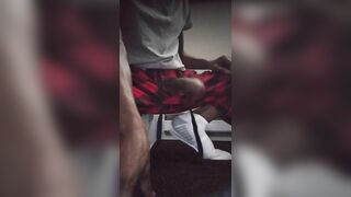 Happy New Year's • Big Black Dick Squat & 2 Hand Stroking Cumshot