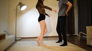 Ballbusting session - After a night out i made his balls blue