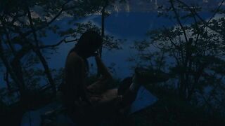 She told him to fuck her, until she starts using the Strapon. No mercy by pegging his slutty hole