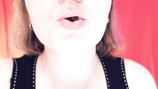 ASMR braces: giantess vore, eating jelly bears, chewing and swallowing, mouth fetish, Arya Grander