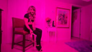 Tgirl Seduction with High Heels and Nylons