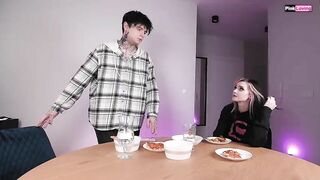 Bumped into her stepbrother in a video chat room and cum on him (Episode 1) - pinkloving ????