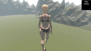 යෝධ කෙල්ලන්ගේ ප්‍රහාරය | Flattened Giant Attack Gameplay in Sinhala