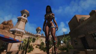 Giantess grows during dancing - Part 1