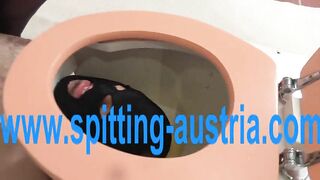 toiulet slave get spit humiliation