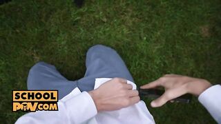 POV - Smoking hot schoolgirl Veronica Leal in anal fuck fun