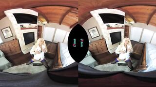 Smoking hot blonde with huge tits lets you pound her fuck hole in VR