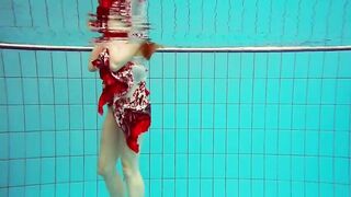 Marketa surprises you underwater being horny